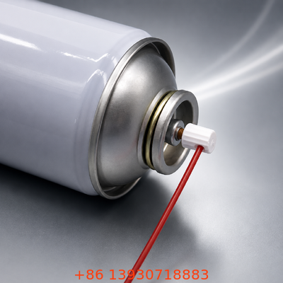 Precision Metal Aerosol Valve with Four Hole High-pressure Stream for Carburetor Cleaning in One Inch Size
