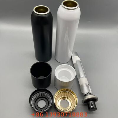 Bag on Valve Aluminum Aerosol Can, Pressurized BOV Canister for Body Spray Cosmetic Packaging