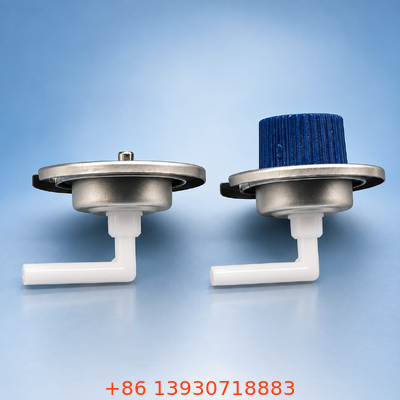 1-Inch Tinplate Butane Gas Valve for Controlled Dispensing with Multi-angle Operation