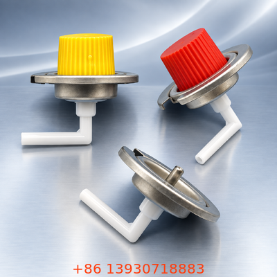 1-Inch Tinplate Butane Gas Valve for Controlled Dispensing with Multi-angle Operation