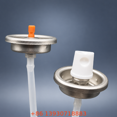 Custom Ribbon-Color One Inch Aerosol Valve Assembly with Direct Mount Ribbon Valve Actuator
